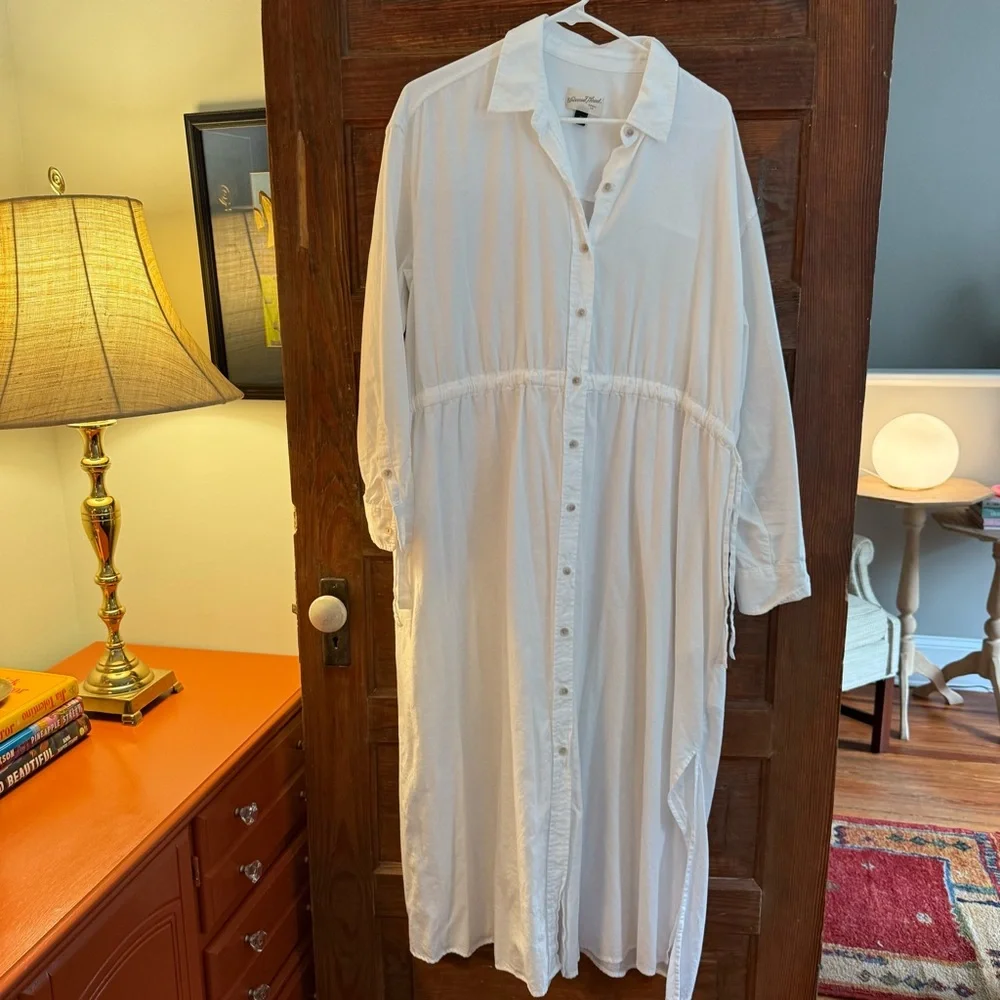 Universal Thread Cinch-Waist Maxi Shirtdress – Size M - Picture 7 of 10